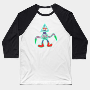 Neon Pointy Grandpapa Baseball T-Shirt